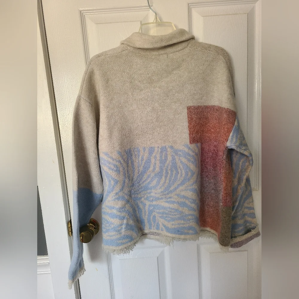 Colorblock Button-Up Jacket - Picture 3 of 7